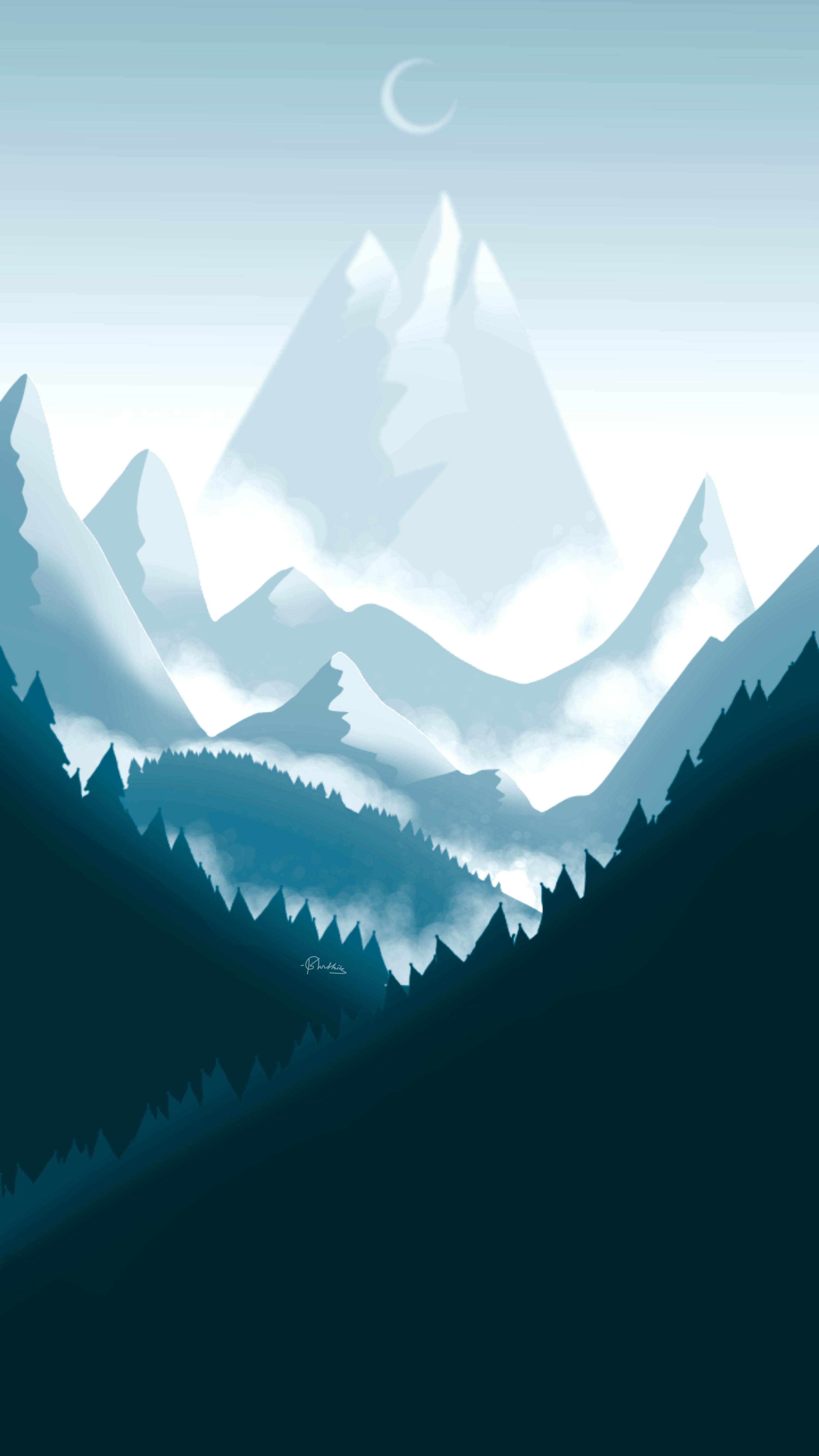 Drawn Mountain Wallpapers - Top Free Drawn Mountain Backgrounds ...