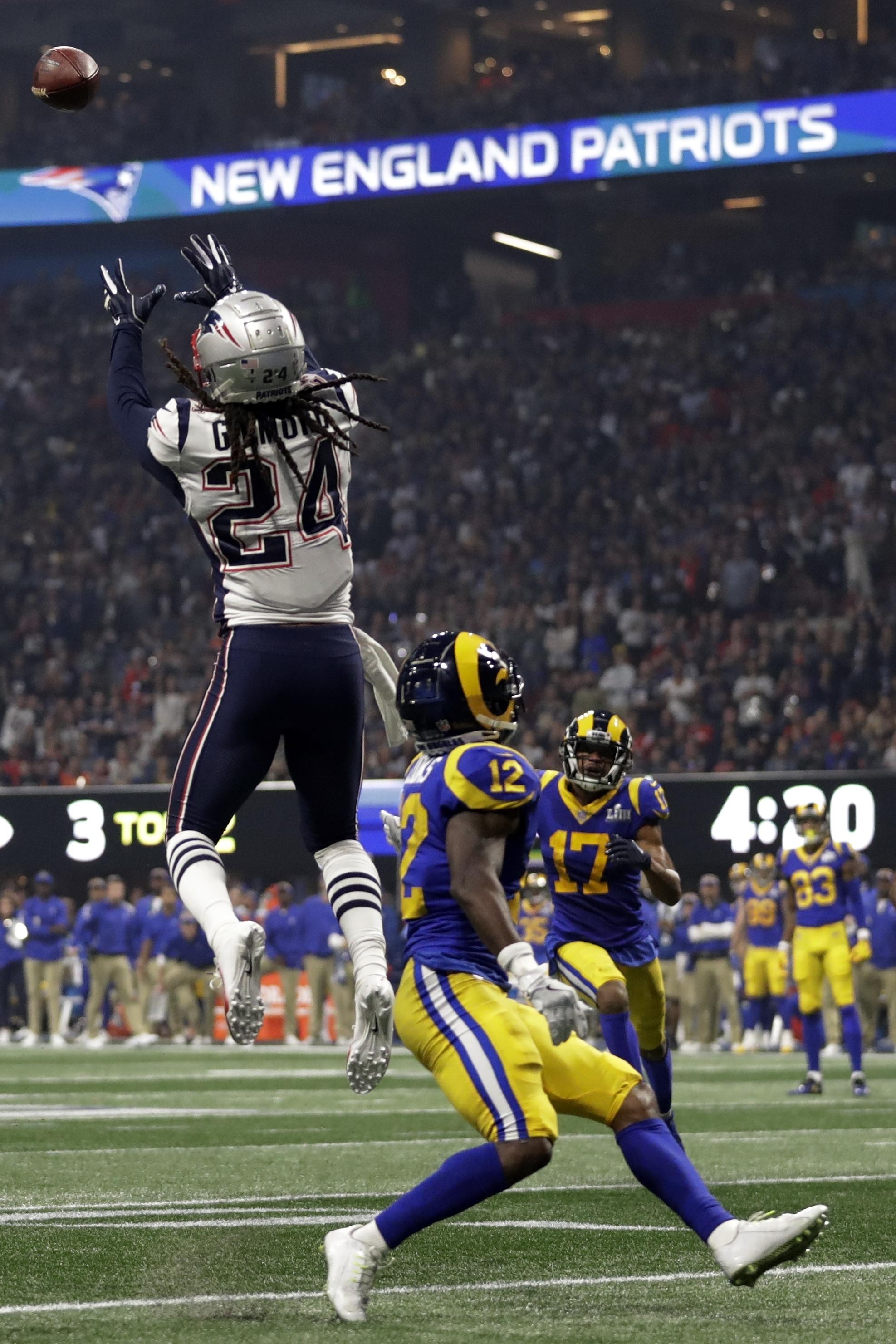 1975x2962 Patriots' Stephon Gilmore's Super Bowl clinching interception was 'one of the easiest picks I've had all year'