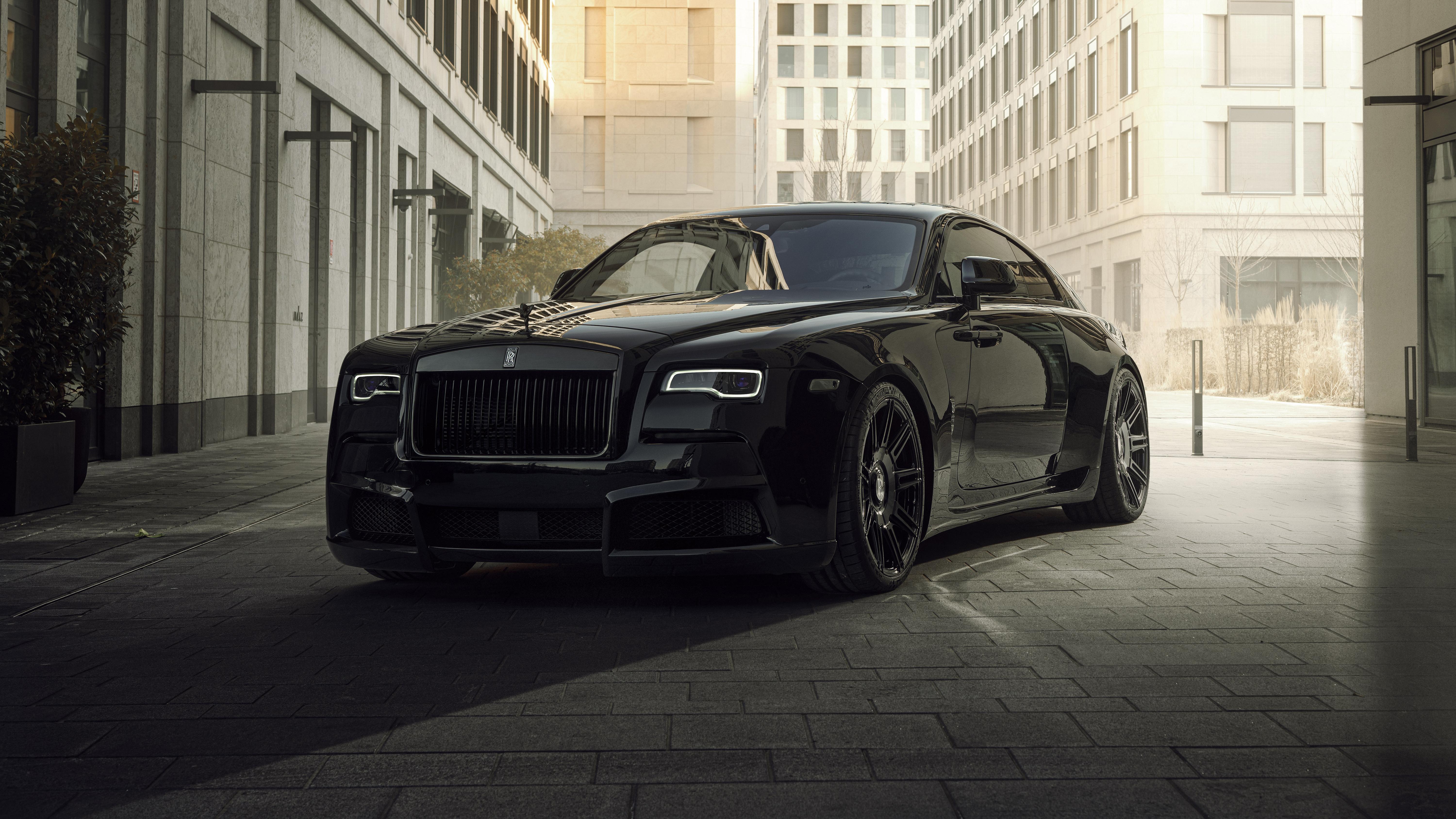 6000x3375 Spofec Rolls Royce Wraith Black Badge Overdose 2021 5K Wallpaper Car Wallpaper