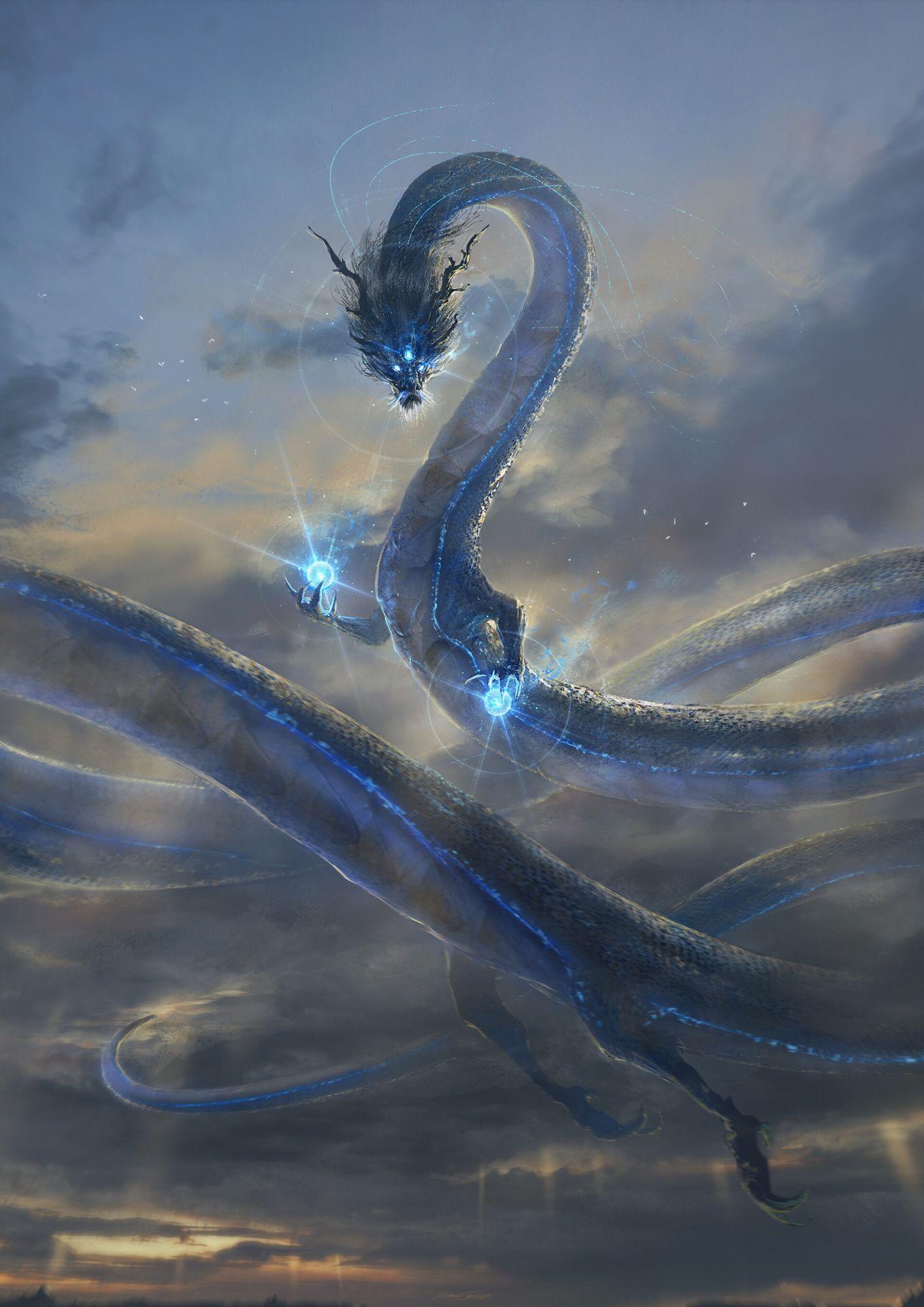 1358x1920 The Azure Dragon