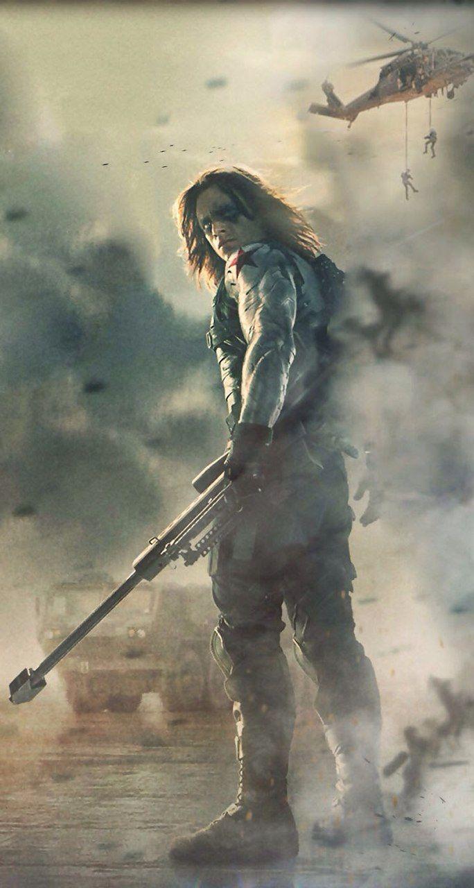 Comics Winter Soldier HD Wallpaper by Lee Bremejo