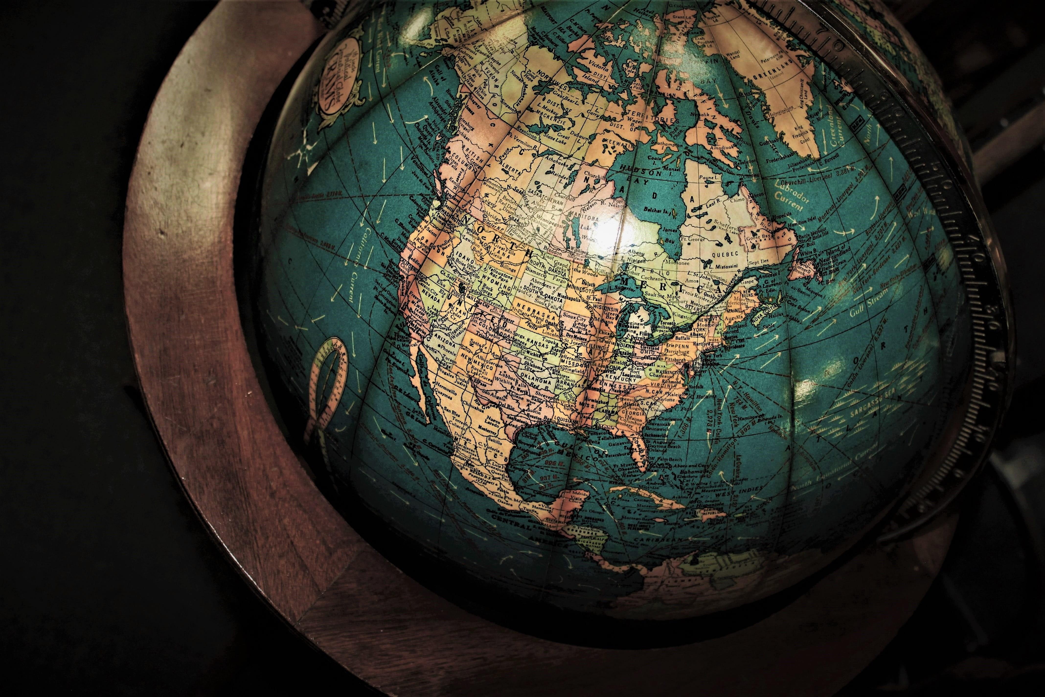 4272x2848 Wallpaper / geography, sphere, multicolored, desk, antique store, antique globe, old, earth, focus on foreground, circle, cartography, symbol, design, antique shop free download