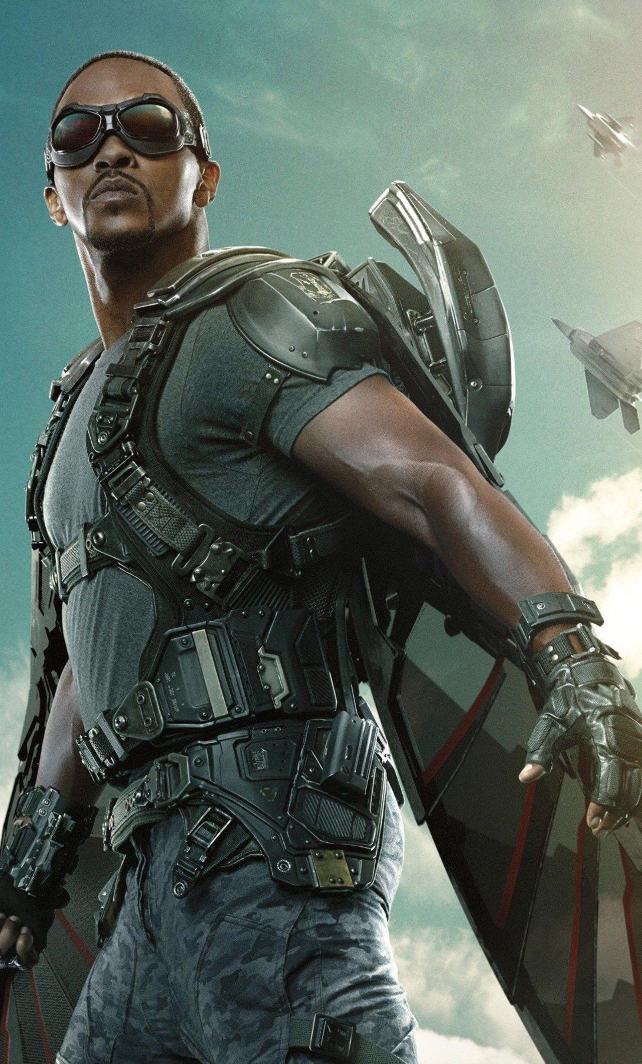 1280x2120 The Falcon Captain America The Winter Soldier iPhone HD