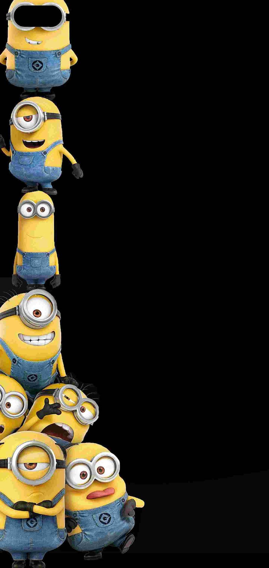 909x1920 Download Realme 6 Pro Punch Hole Minions Wallpaper