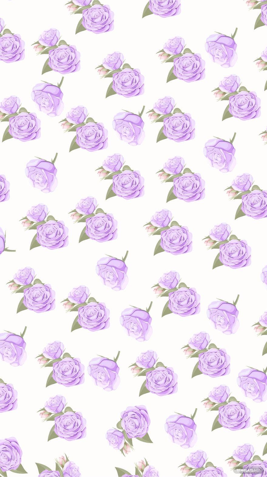 880x1571 Free Pastel Purple Floral Background, Illustrator, JPG, SVG