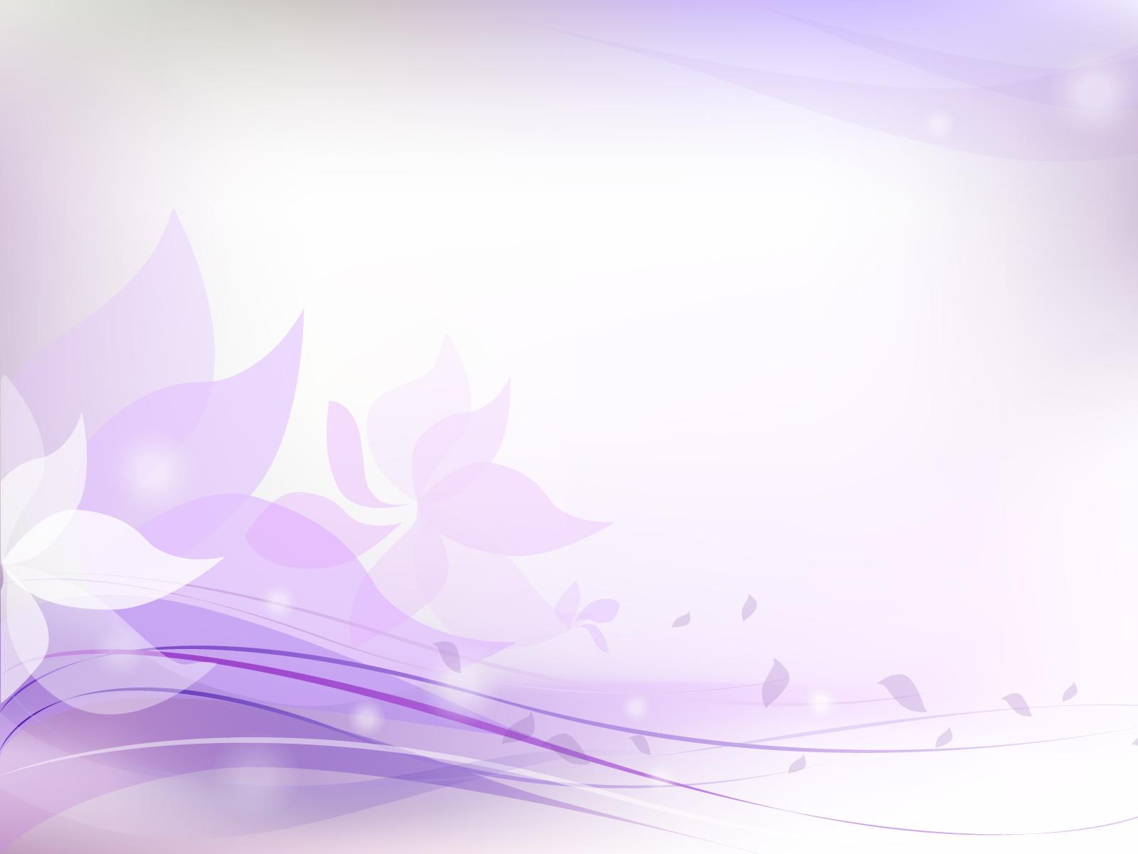 1600x1200 Light Purple Floral Background. Colors, Flowers, Purple, White Templates. Free PPT Grounds