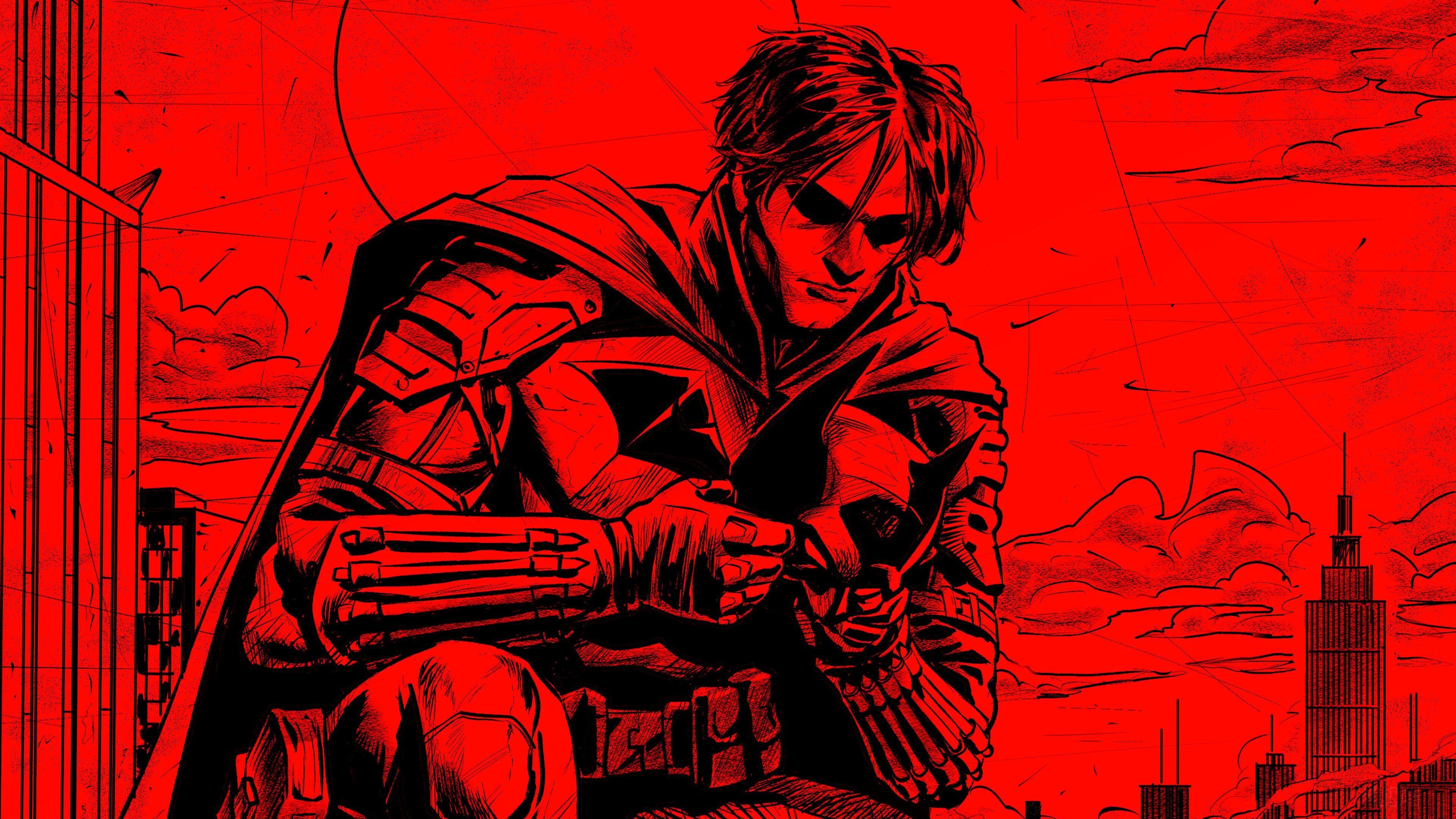 3840x2160 Batman Robert Pattinson Desktop