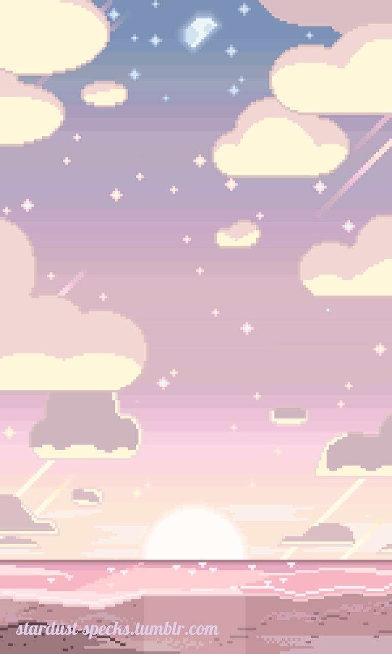 768x1280 Spaced Out Pixel Art