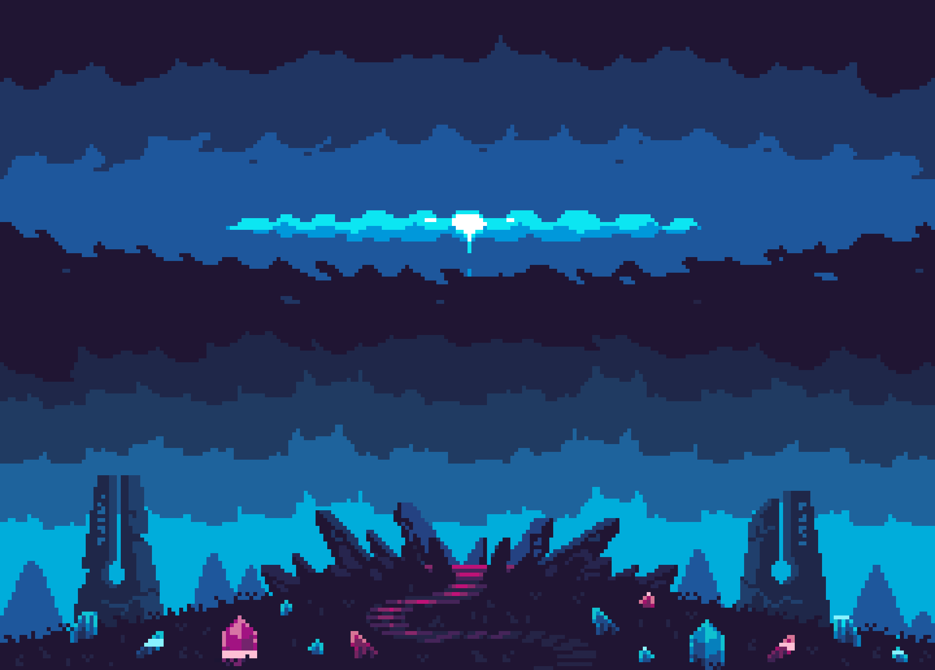 1920x1376 Primordial Space gate background animation