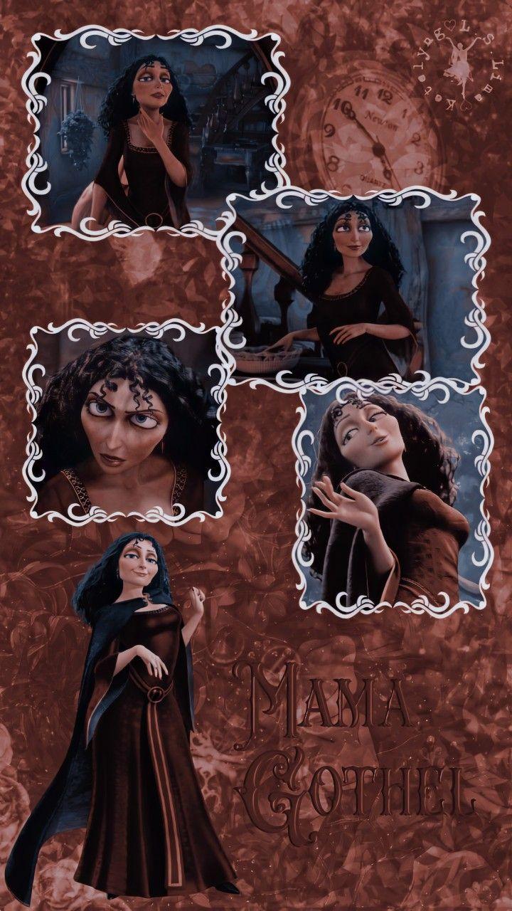 720x1280 Mama Gothel. Aesthetic picture, Bright makeup, Disney