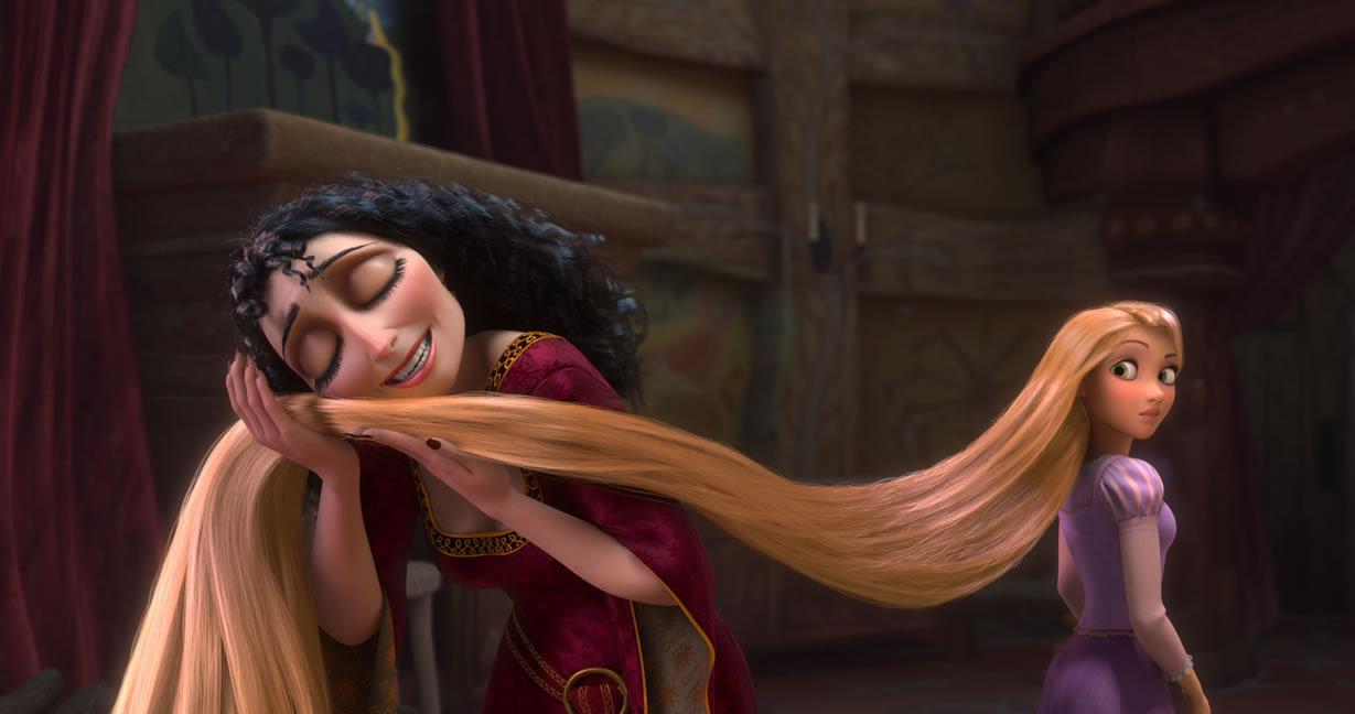 1229x648 Tangled Rapunzel Mother Goethel Hair