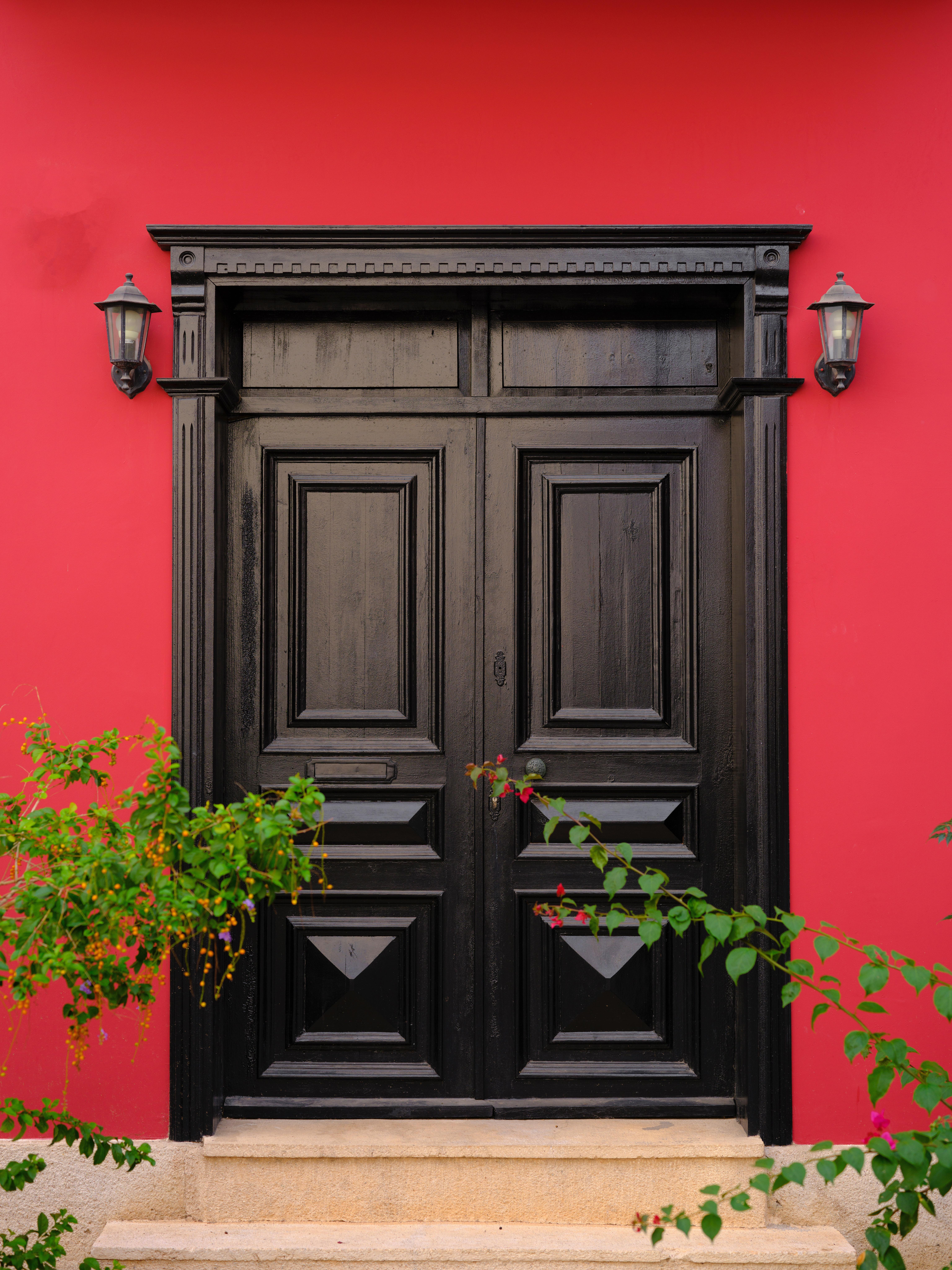 6144x8192 Closed Blue Door · Free