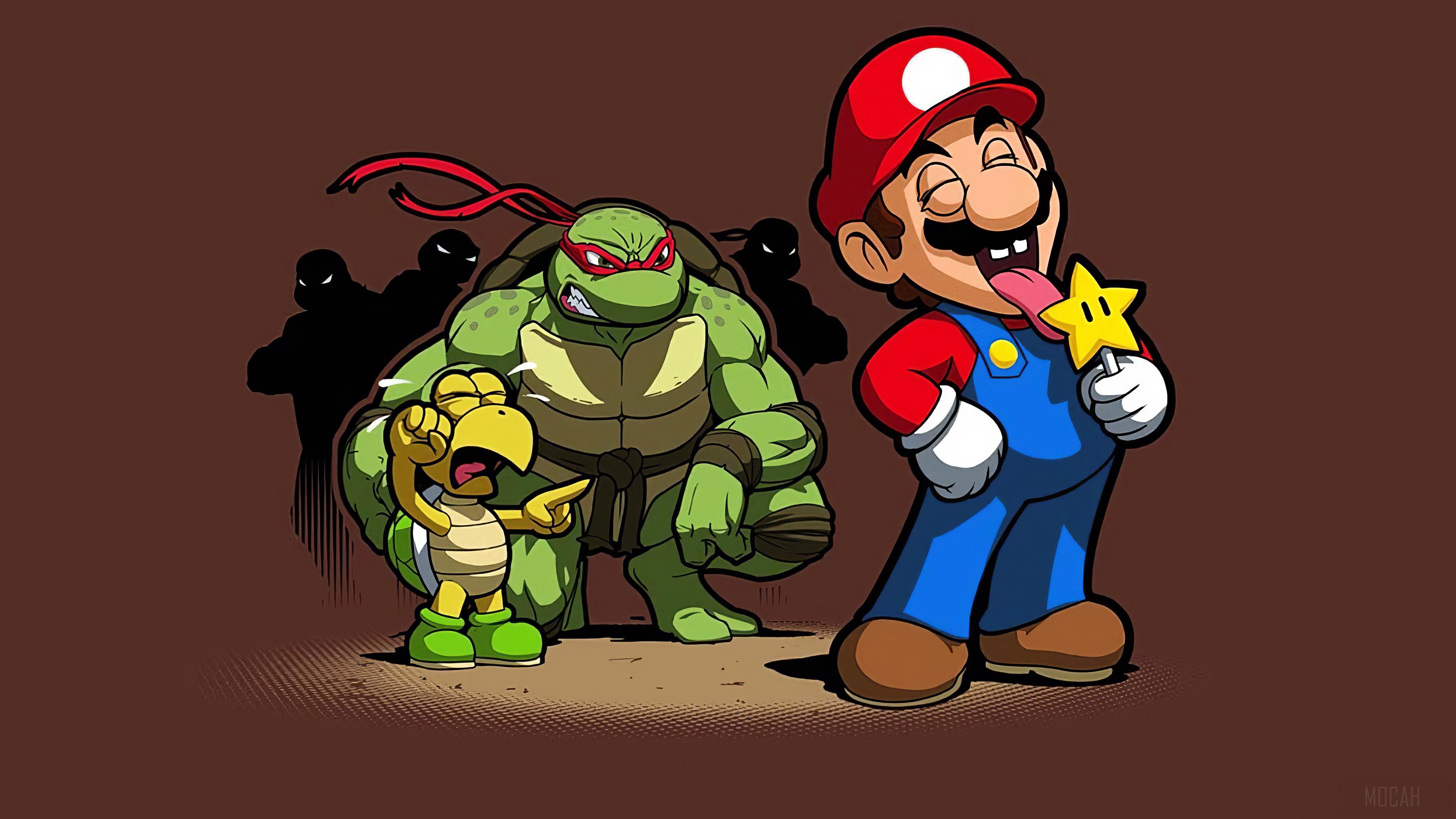 3840x2160 Mario Koopa Ninja 4k Gallery HD Wallpaper