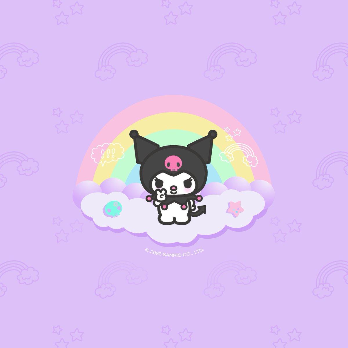 1200x1200 Take #Kuromi on the go with new background for your phone!