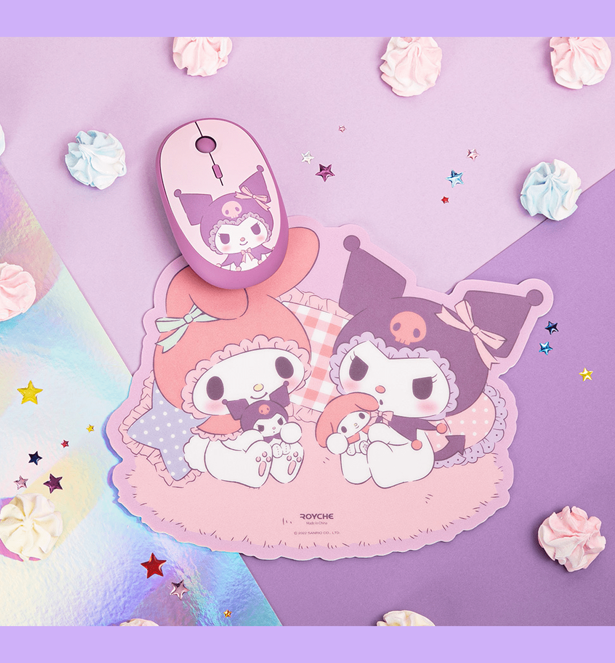 1200x1293 Sanrio My Melody & Kuromi Mousepad