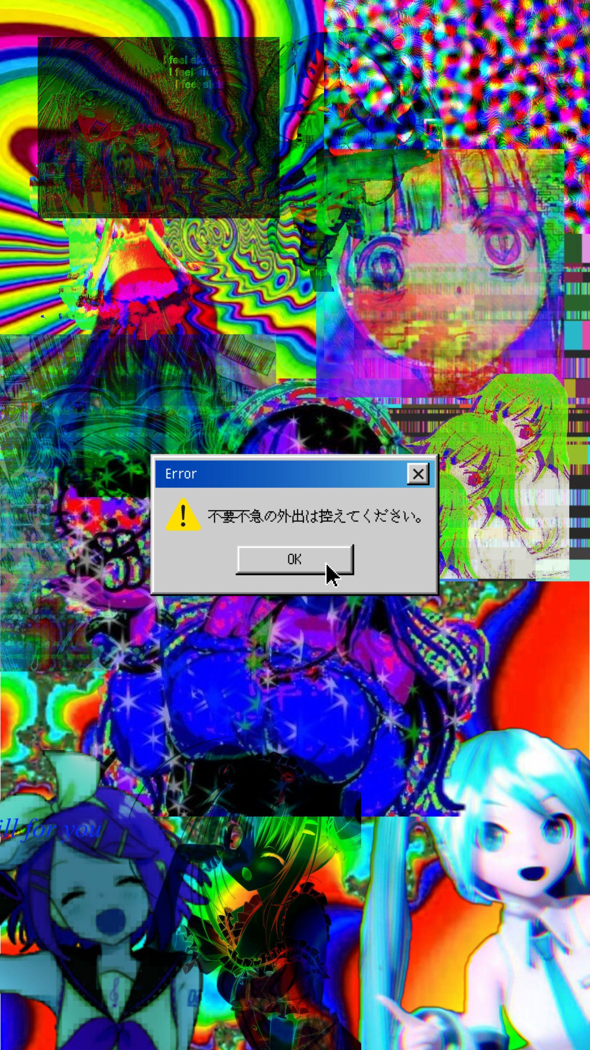 1947x3464 Glitchcore Wallpaper