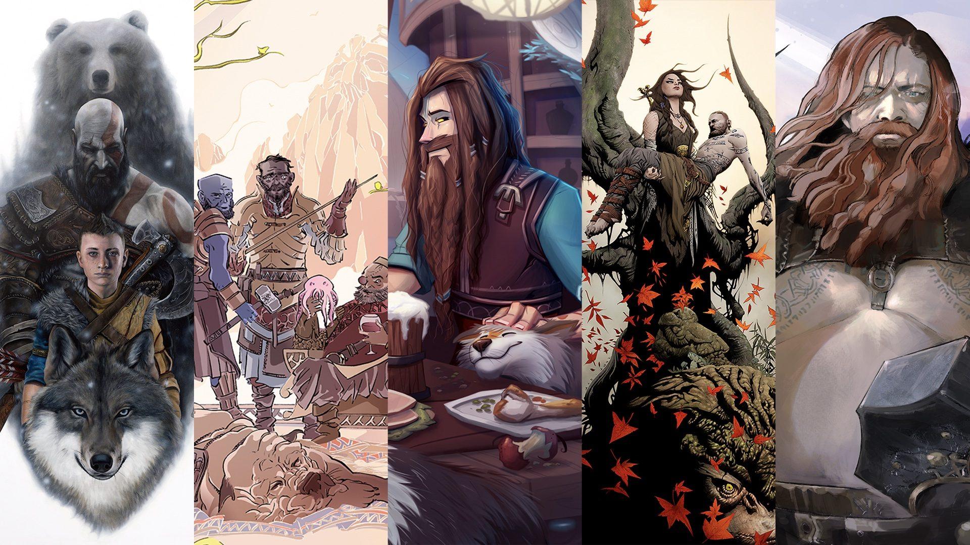 1920x1080 God of War Ragnarök Animated Family Portraits highlight 5 key relationships