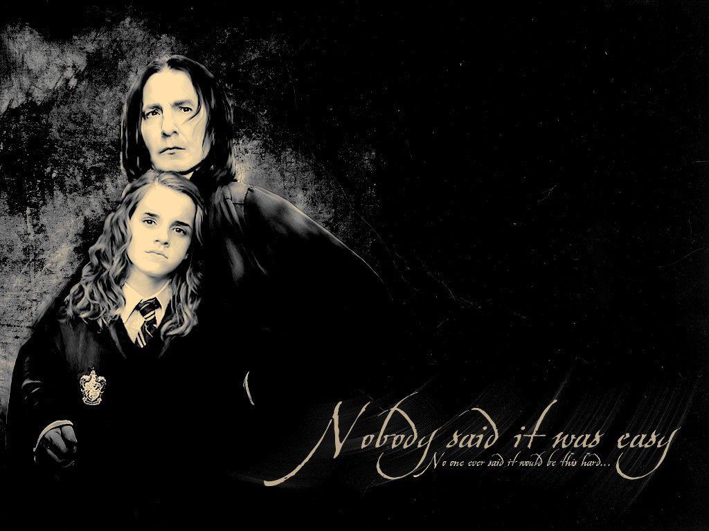 1024x768 Hermione & Severus Wallpaper: Severus Snape & Hermione Granger. Severus snape hermione granger, Snape and hermione, Snape and lily
