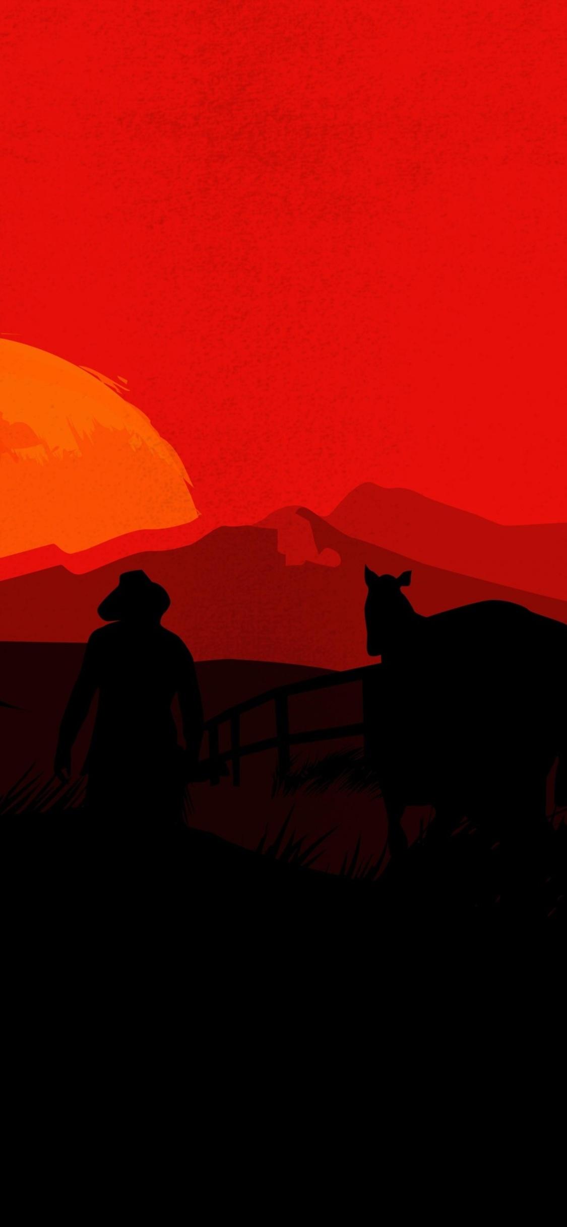 Red Dead Redemption 2 Minimalist Wallpapers - Top Free Red Dead