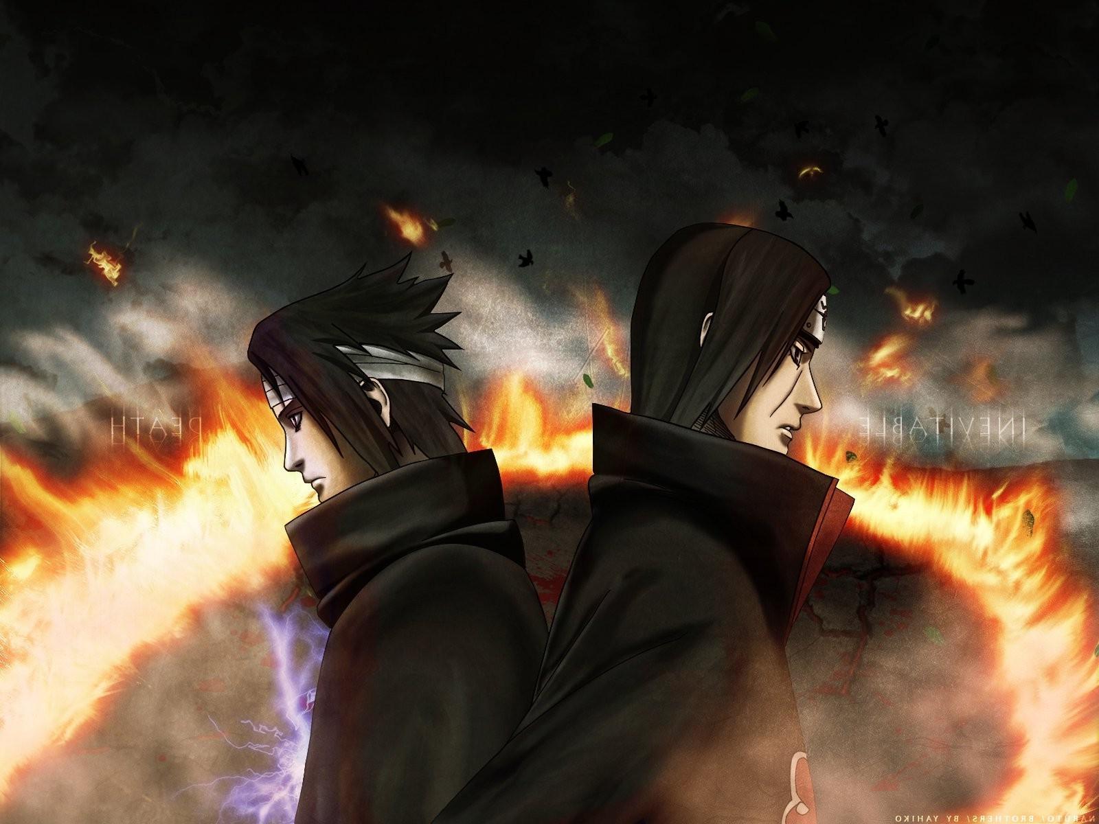 1600x1200 anime, Naruto Shippuuden, Uchiha Itachi, Uchiha Sasuke Wallpaper HD / Desktop and Mobile Background
