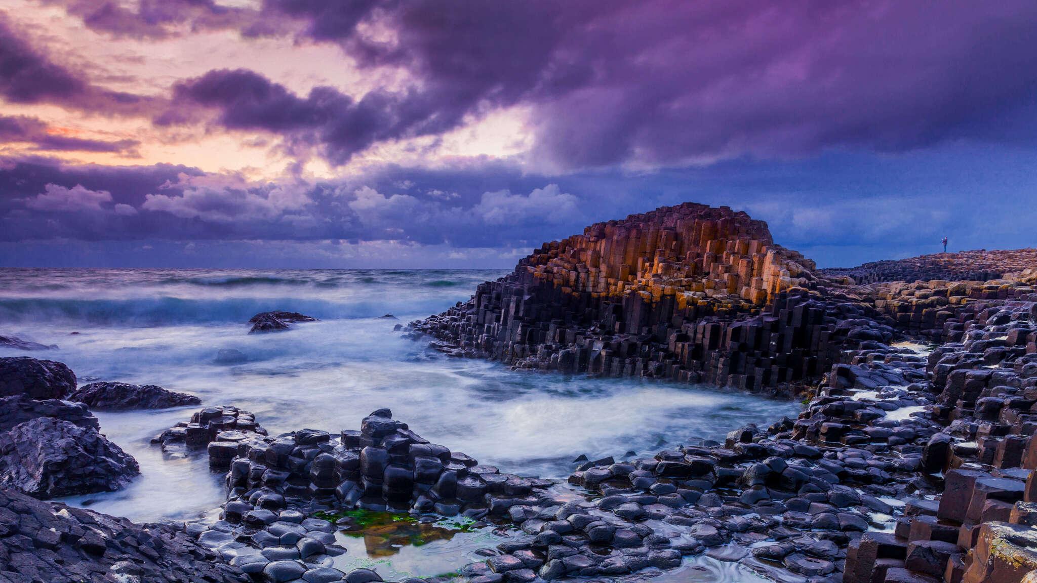 2048x1152 Northern Ireland Special Looking Rocks Coast 2048x1152 Resolution HD 4k Wallpaper, Image, Background, Photo and Picture