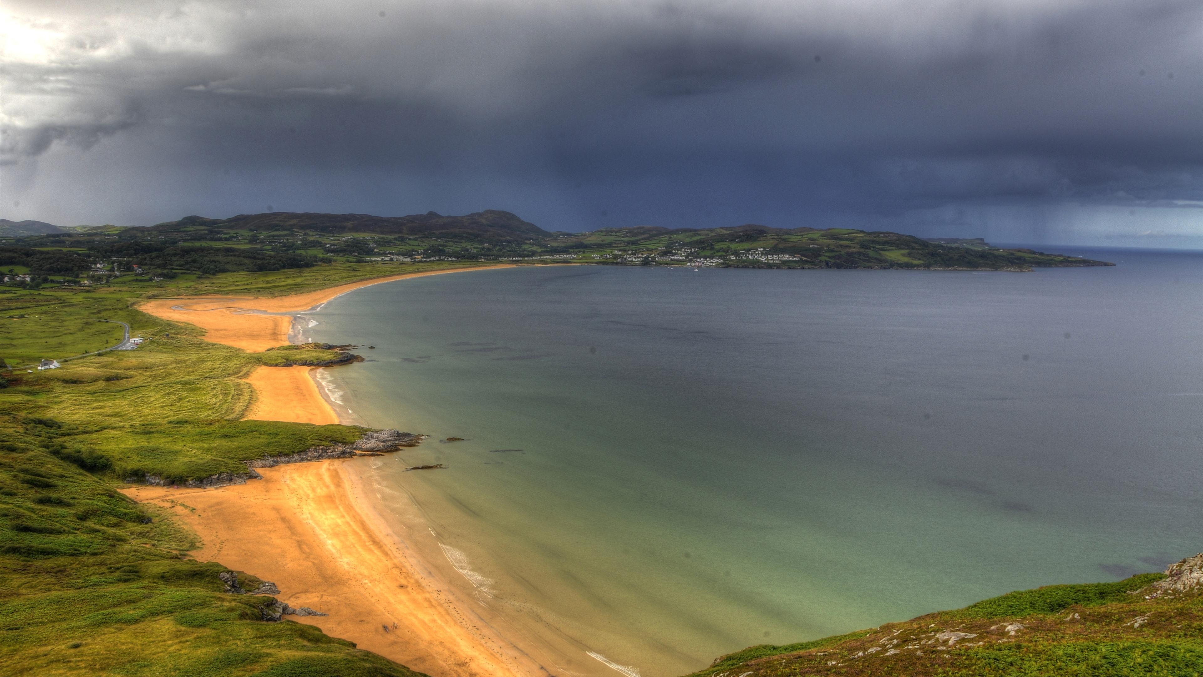3840x2160 Wallpaper Ireland, Donegal, sea, coast, beach 3840x2160 UHD 4K Picture, Image