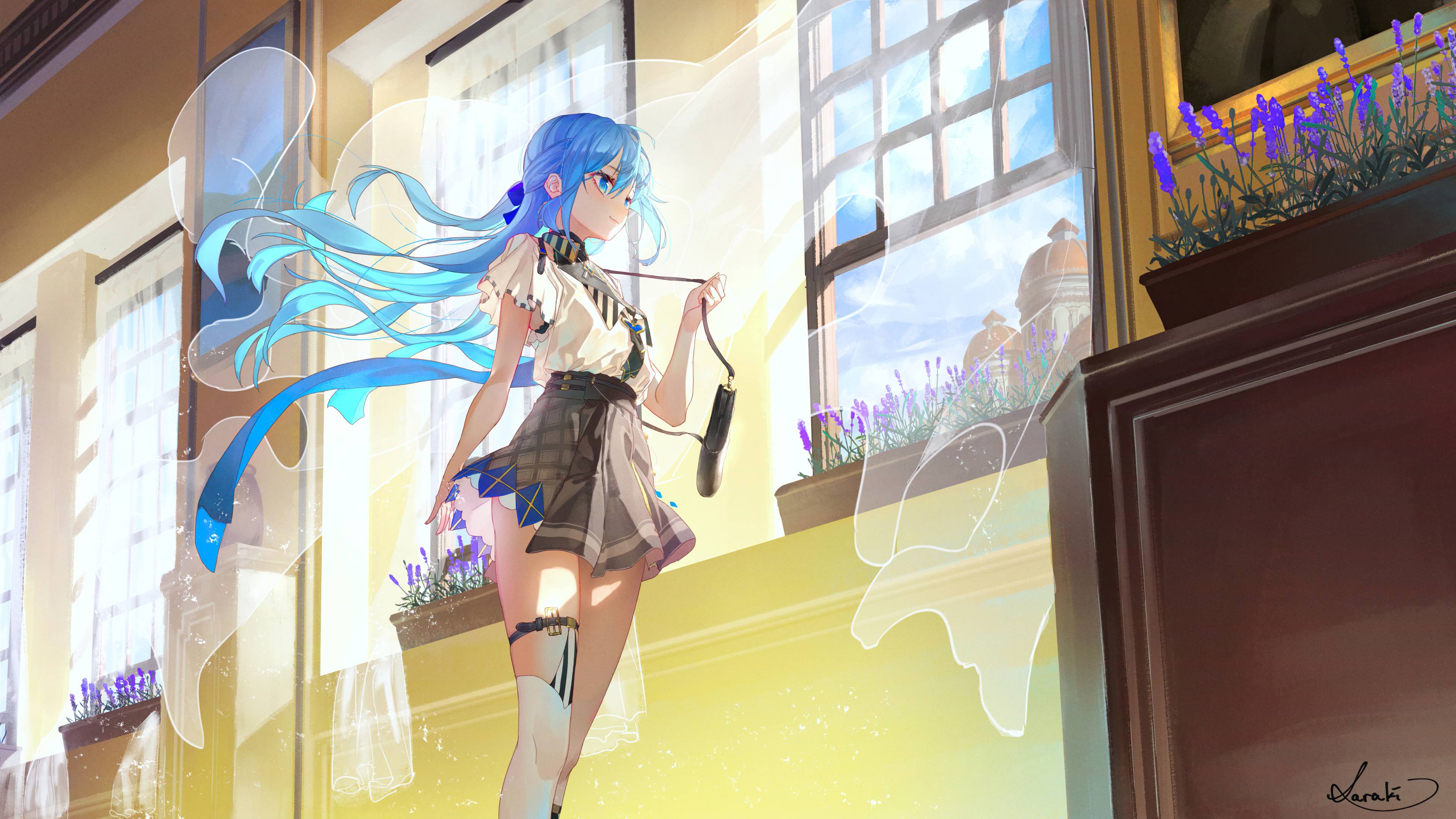 3840x2160 Anime School Beginning Of Summer 4k, HD Anime, 4k Wallpaper, Image, Background, Photo and Picture