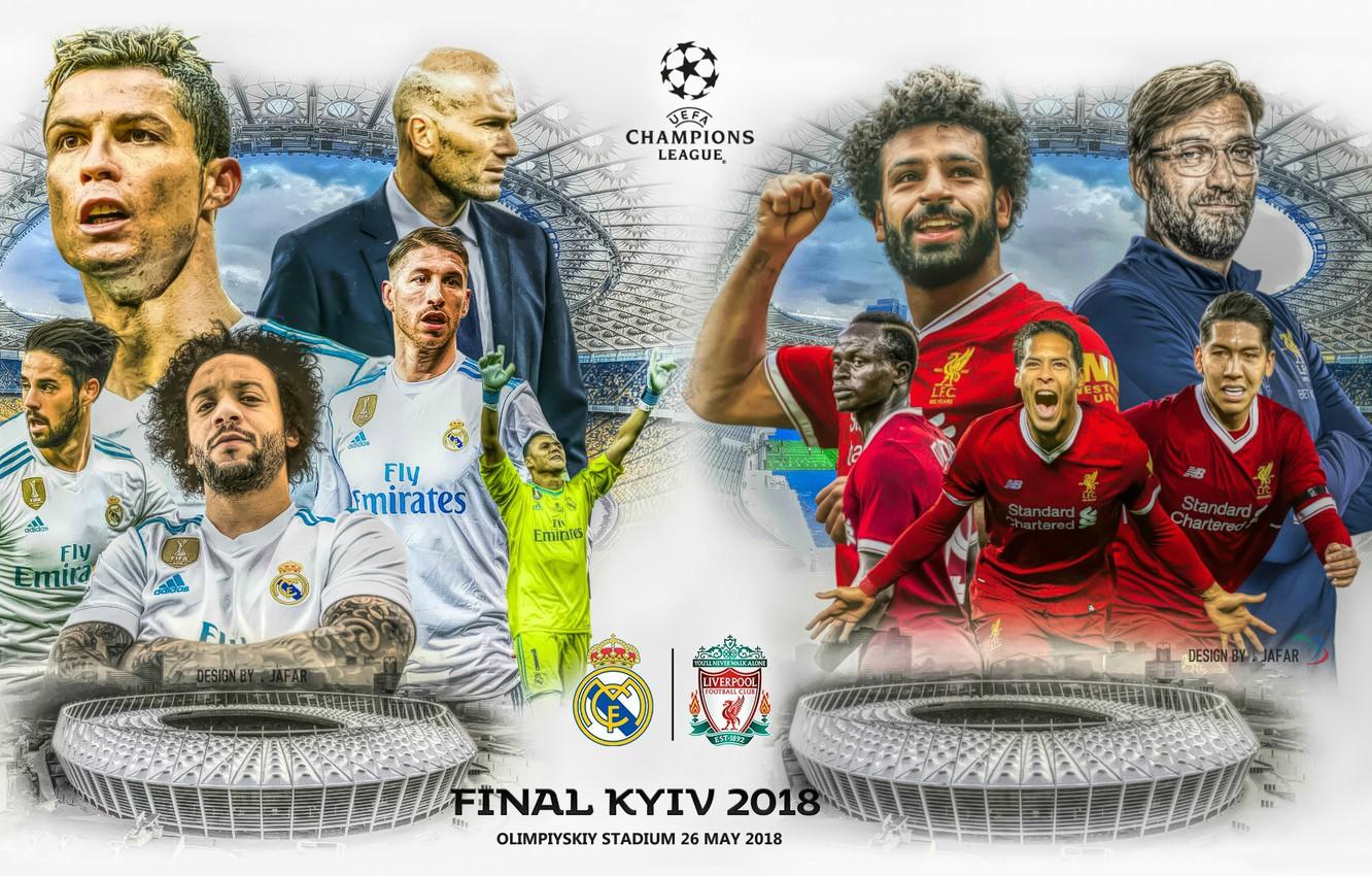 1332x850 Wallpaper football, poster, Kiev, Liverpool, Champions League, Real Madrid, The final image for desktop, section спорт