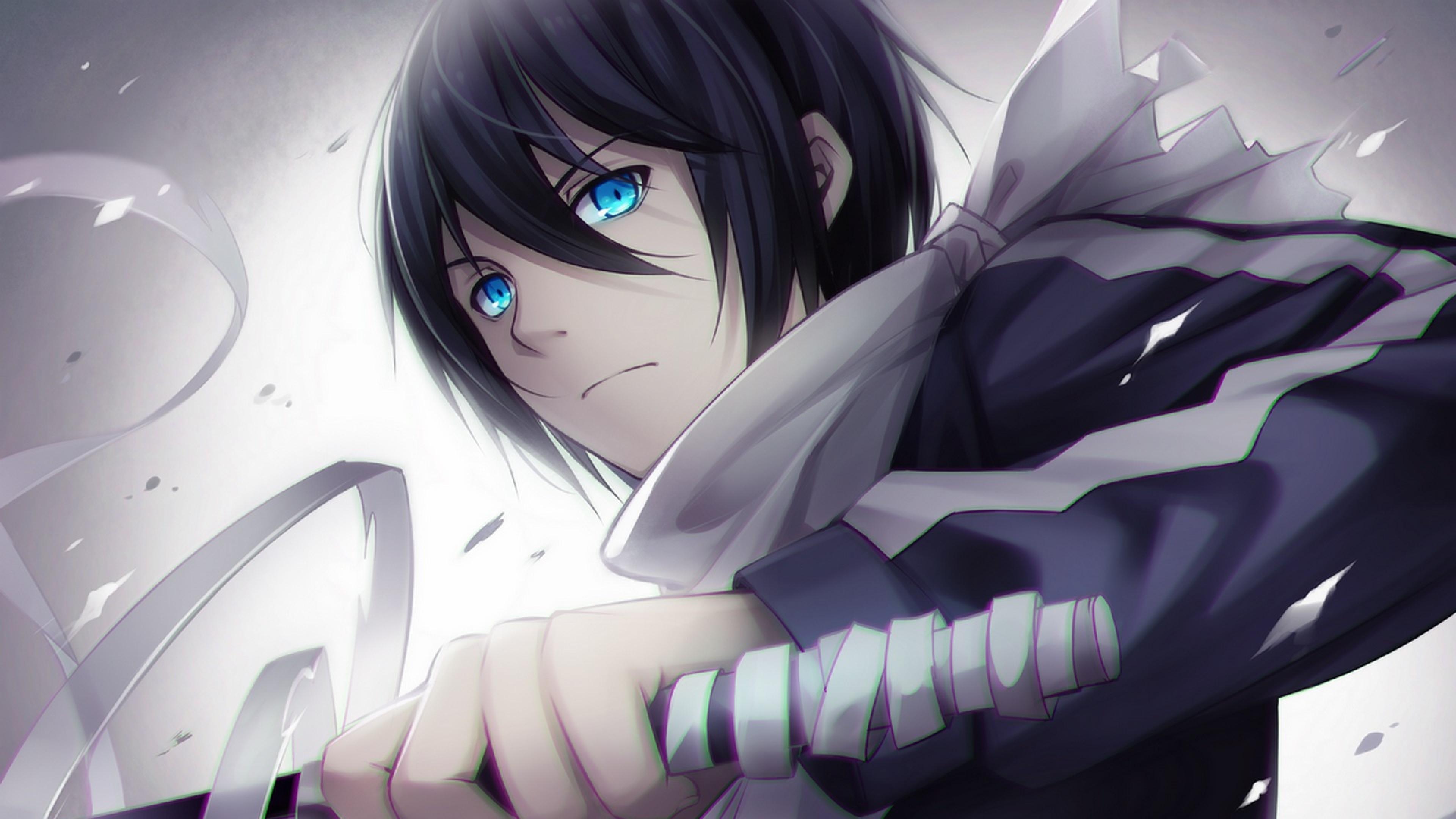 3840x2160 Preview wallpaper noragami, yato, anime, katana 3840×2160