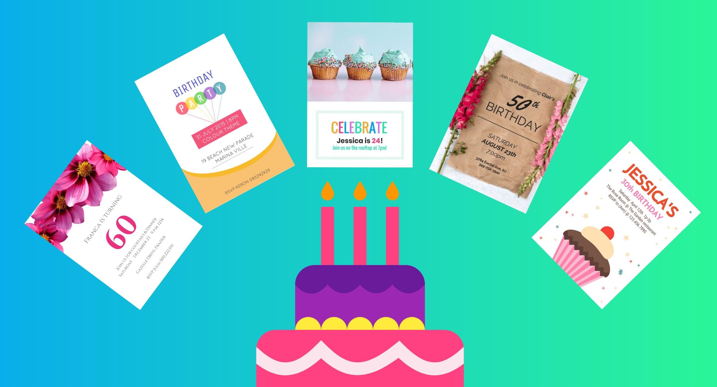 2312x1250 Creative Birthday Invitation Card Design Tips [+Templates]
