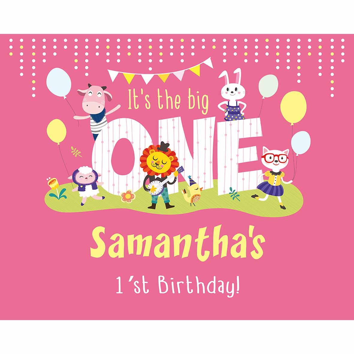 1181x1181 Funnytree 1st Birthday Party Invitation Card background decoration background for photo fond studio photo Consumer Electronics