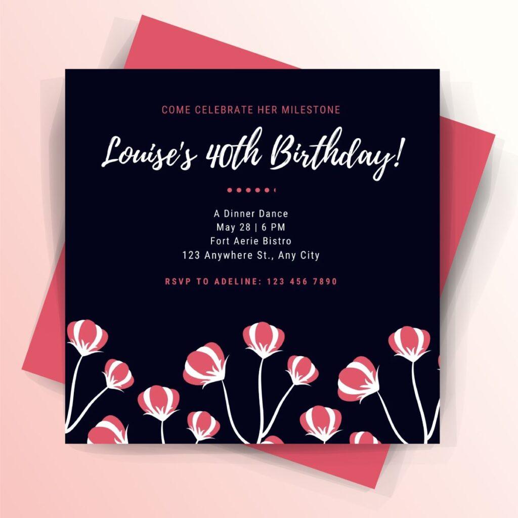 1024x1024 Birthday Invitations For Her