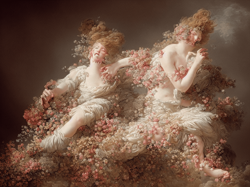 1024x768 prompthunt: fragrance advertising campaign by jean honore fragonard, highly detailed, intricate, vibrant colors