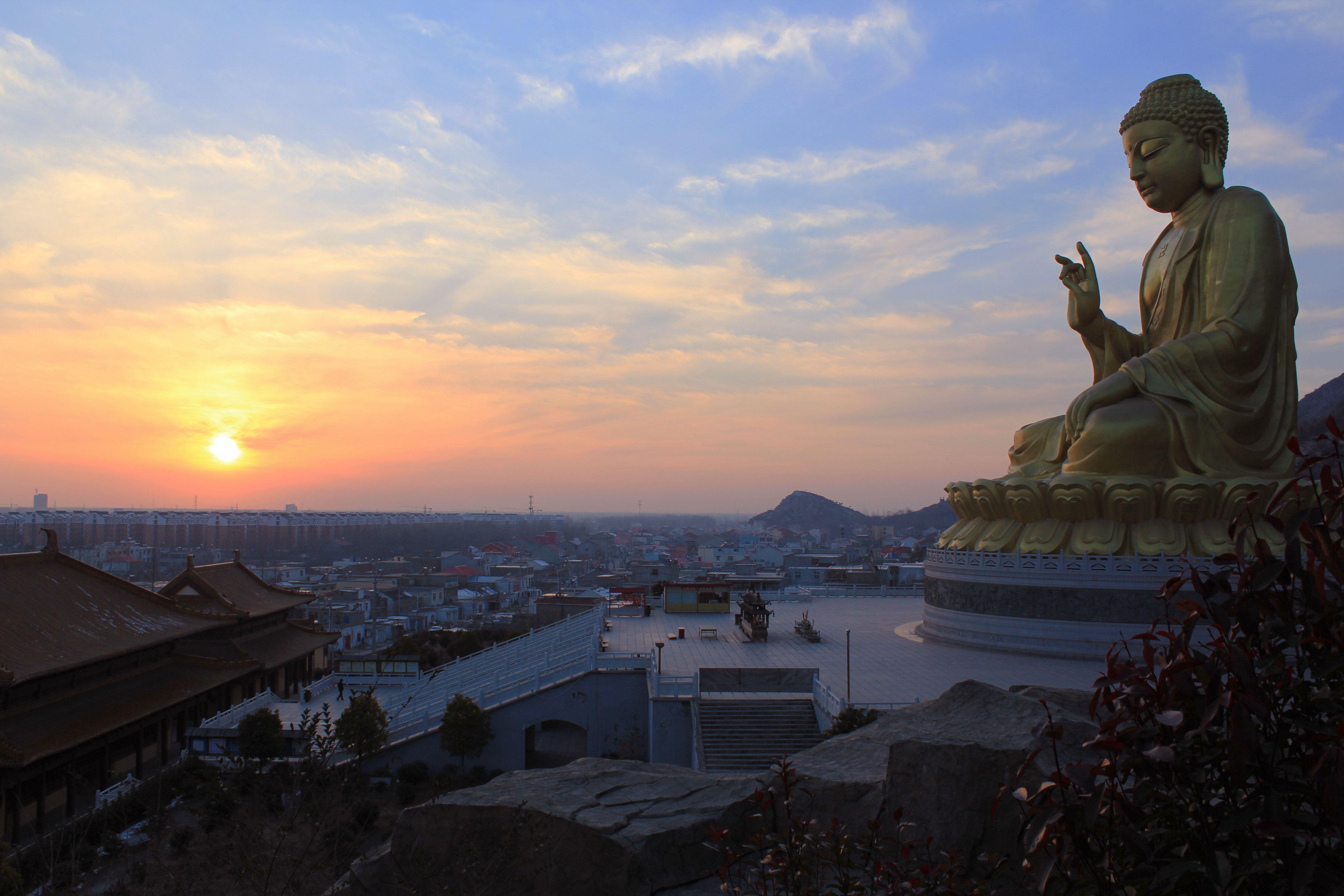 5184x3456 Big Buddha, Buddha Statues, Sunset, statue, sculpture free image