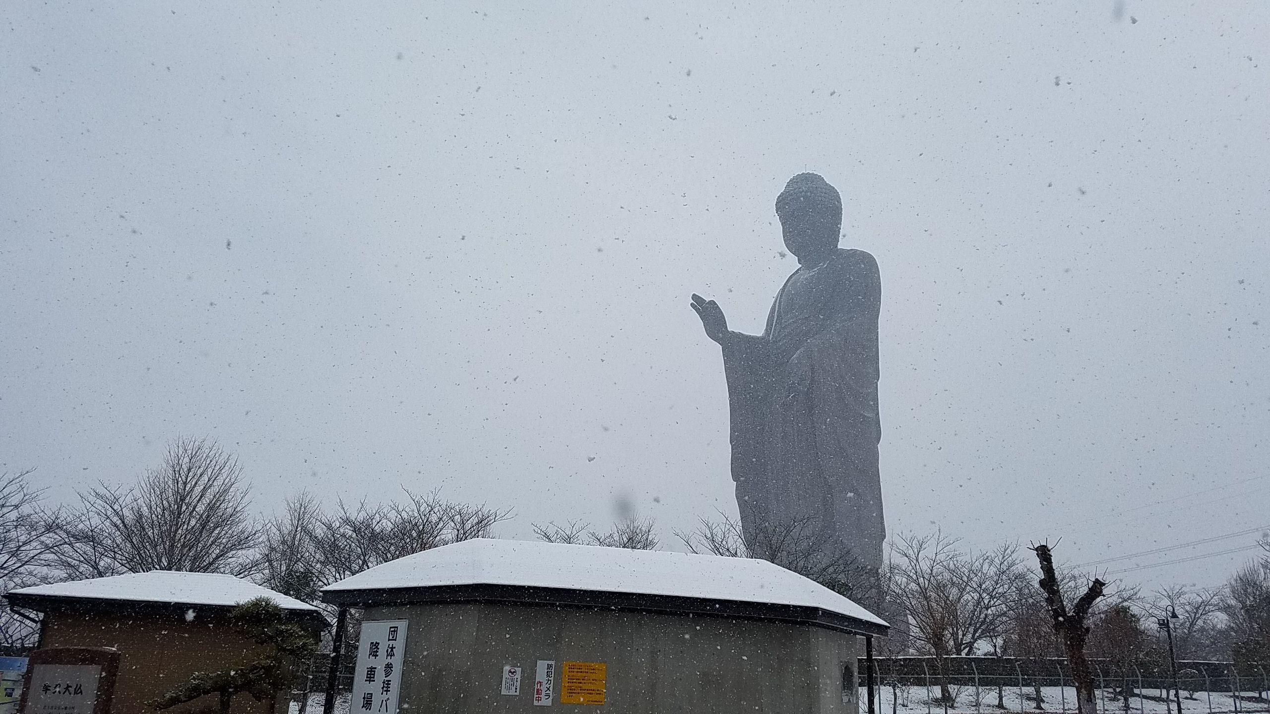 2560x1440 Ushiku Daibutsu: The Big Buddha