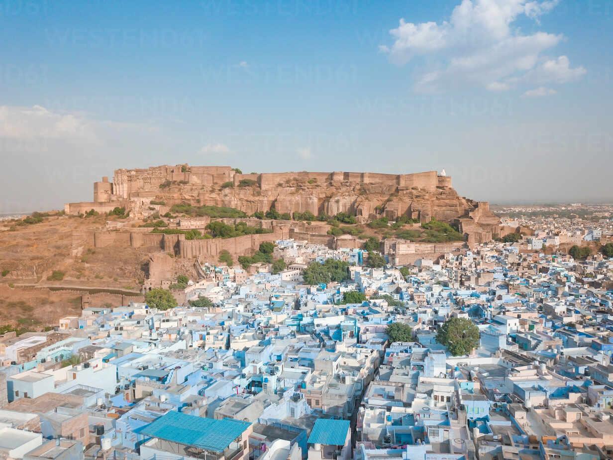 1232x924 Aerial view of Mehrangarh fort from Sodagaran Mohalla in Jodhpur city of Rajasthan state of India