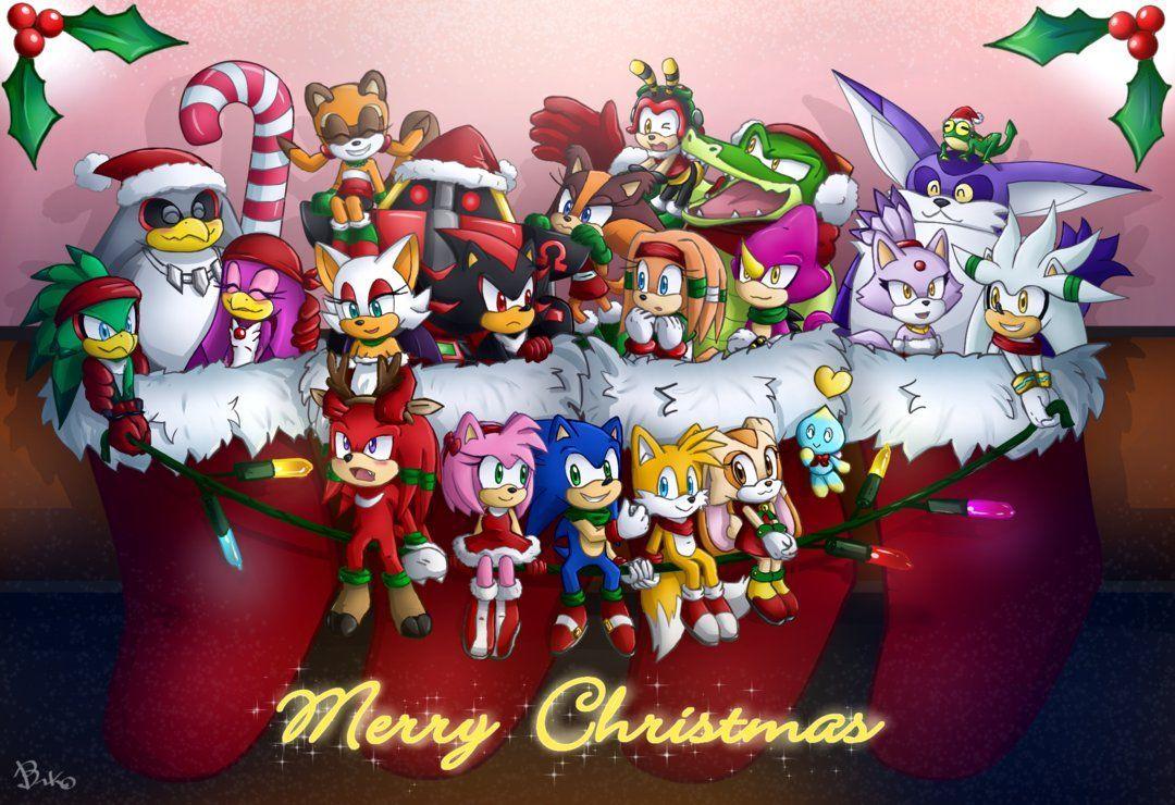 Amy Rose Santa Claus Sonic Runners Christmas card santa claus holidays  sonic The Hedgehog computer Wallpaper png  PNGWing