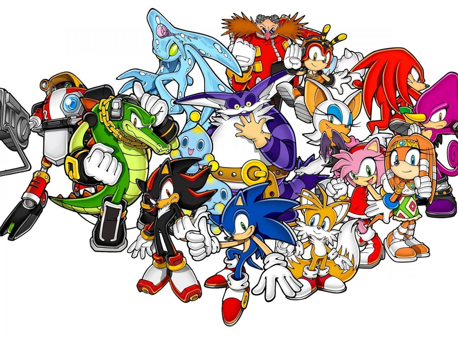 1600x1200 Sonic the Hedgehog and Friends Twitter Header Photo