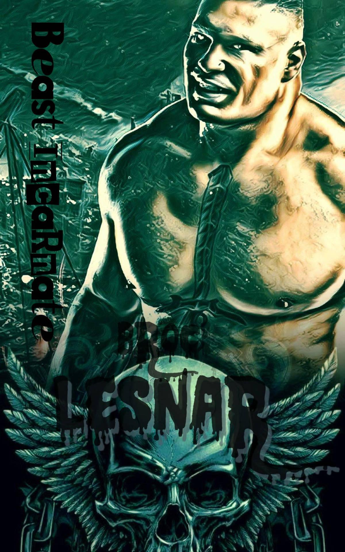 1200x1920 Download Dope Fanart For Brock Lesnar Wallpaper
