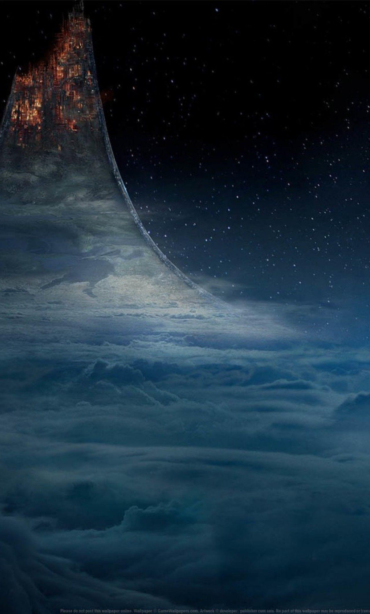 1280x2120 Halo Ring Wallpaper