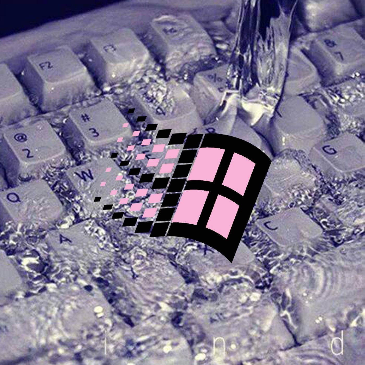 1400x1400 SIKE VAPORWAVE WINDOW 98 WASH YOUR KEYBOARD T SHIRT IN BLACK · SIKE