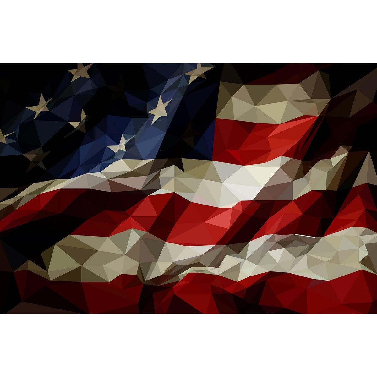 1200x1200 American Flag Wallpaper Mural Wall Art