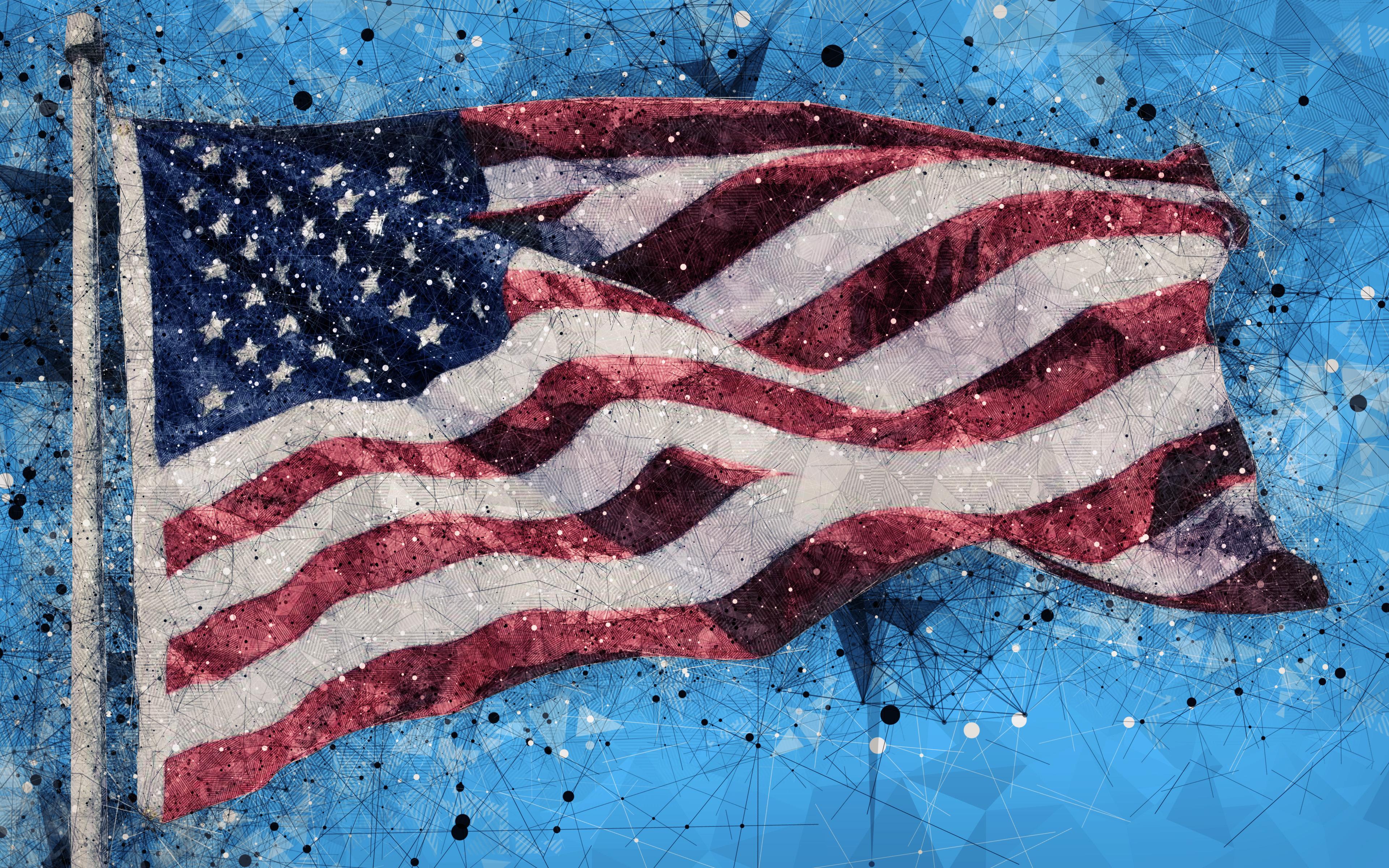 3840x2400 American Flag 4k Ultra HD Wallpaper