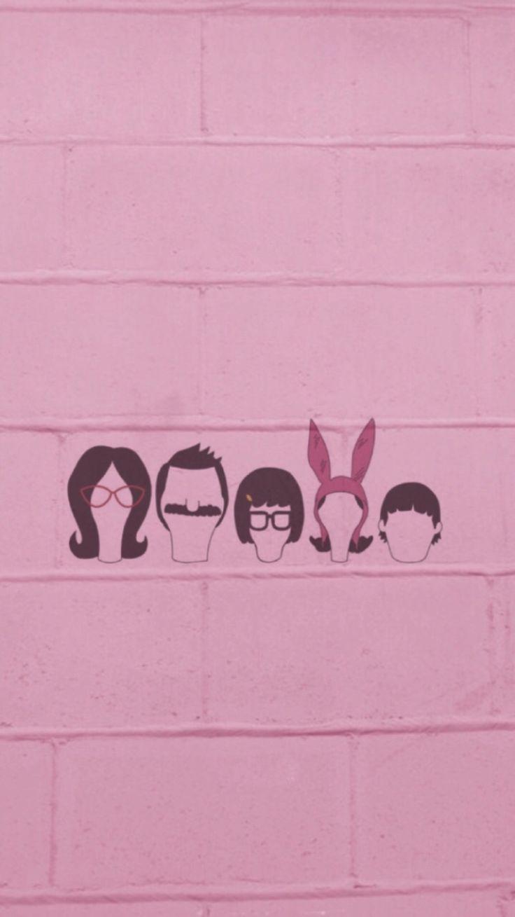 736x1309 Bob's Burgers iPhone wallpaper. (Left to right) Linda, Bob, Tina