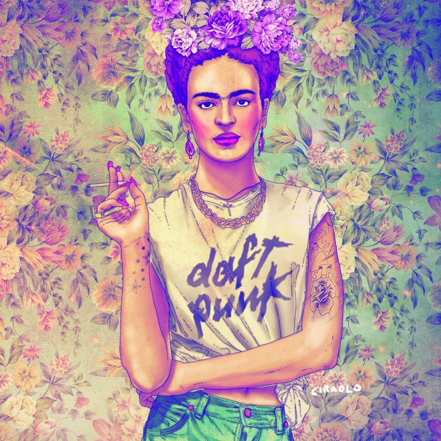 1440x1442 Frida Kahlo Wallpaper