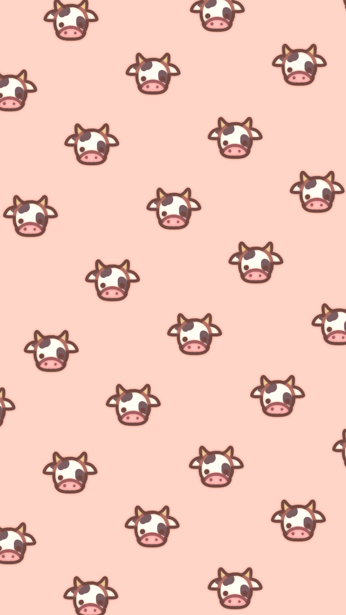 700x1244 Cow WALLPAPERS. Милые обои, Милые каракули, Ретро