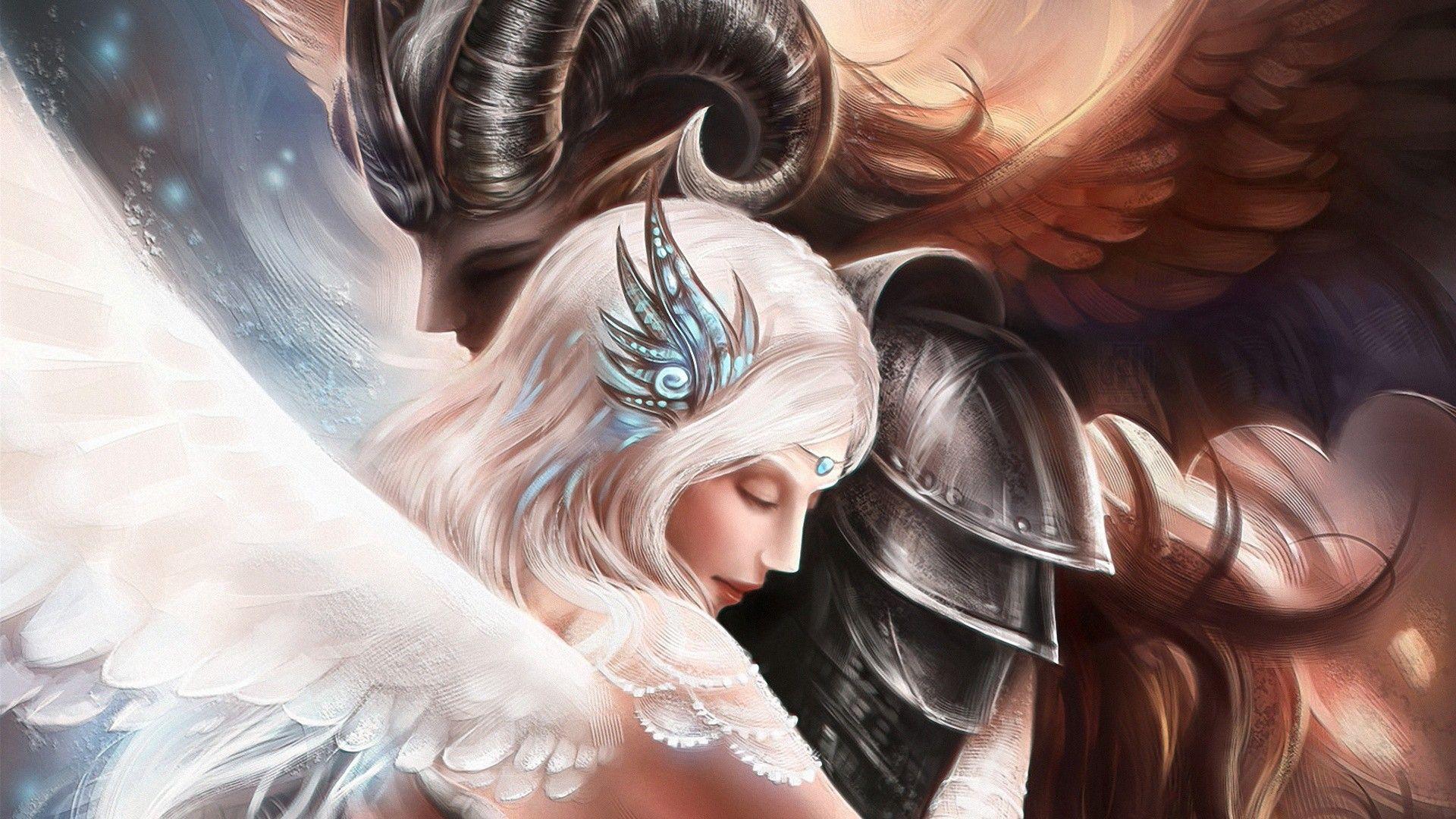 1920x1080 Demon Angel Wallpaper
