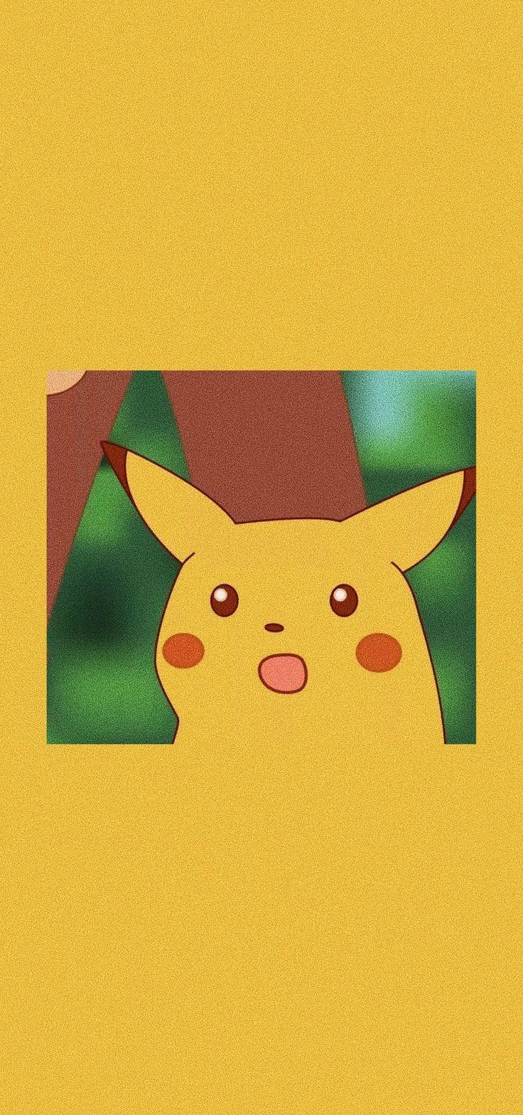 736x1568 Yellow pikachu meme wallpaper