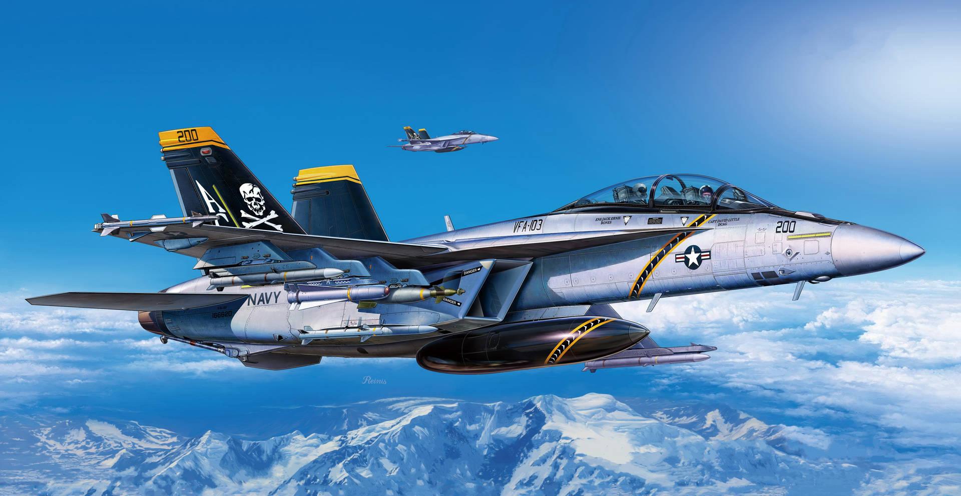 1920x992 Download Majestic Flight A 18 Super Hornet Fighter Jet Wallpaper