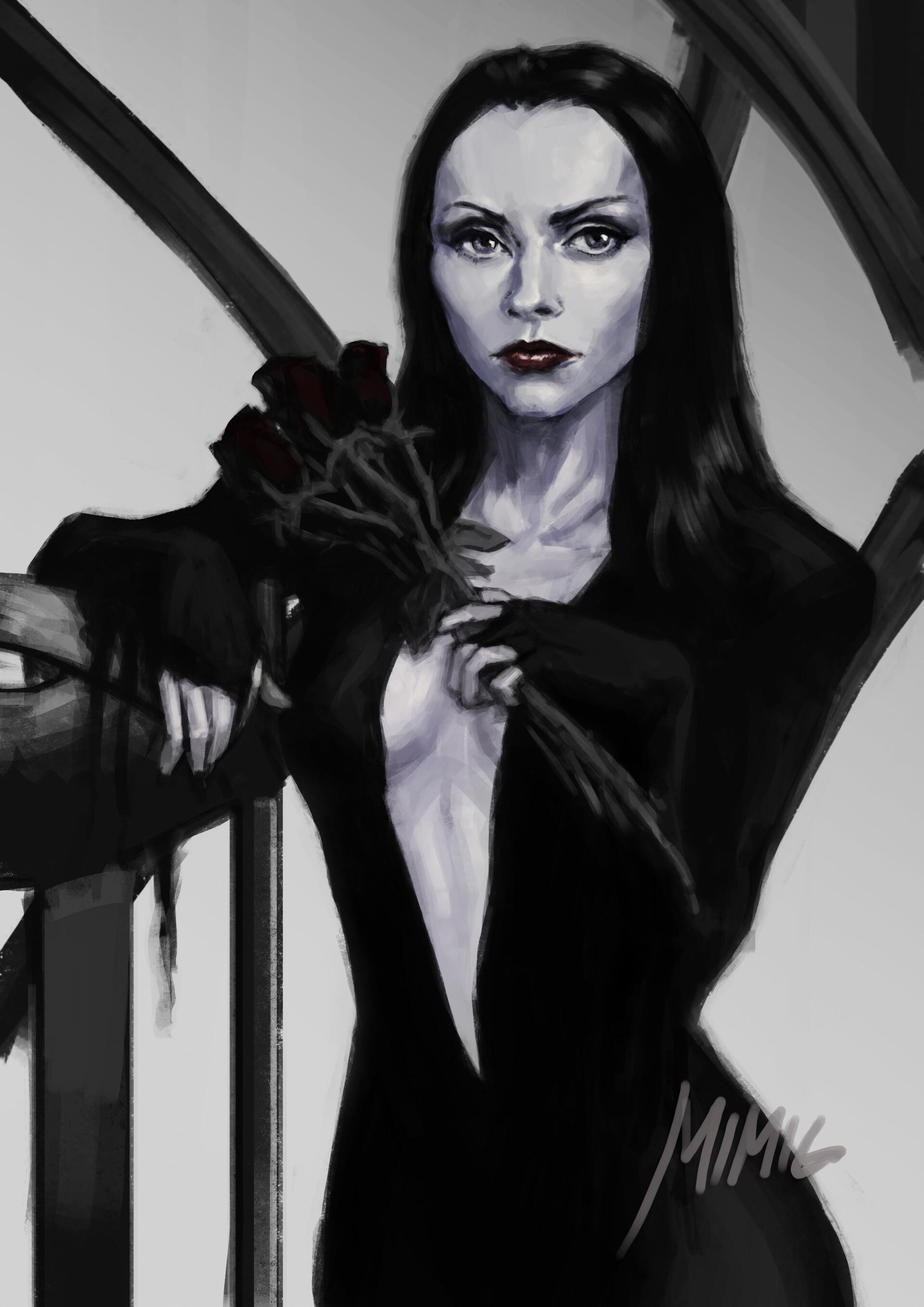 1920x2715 morticia addams
